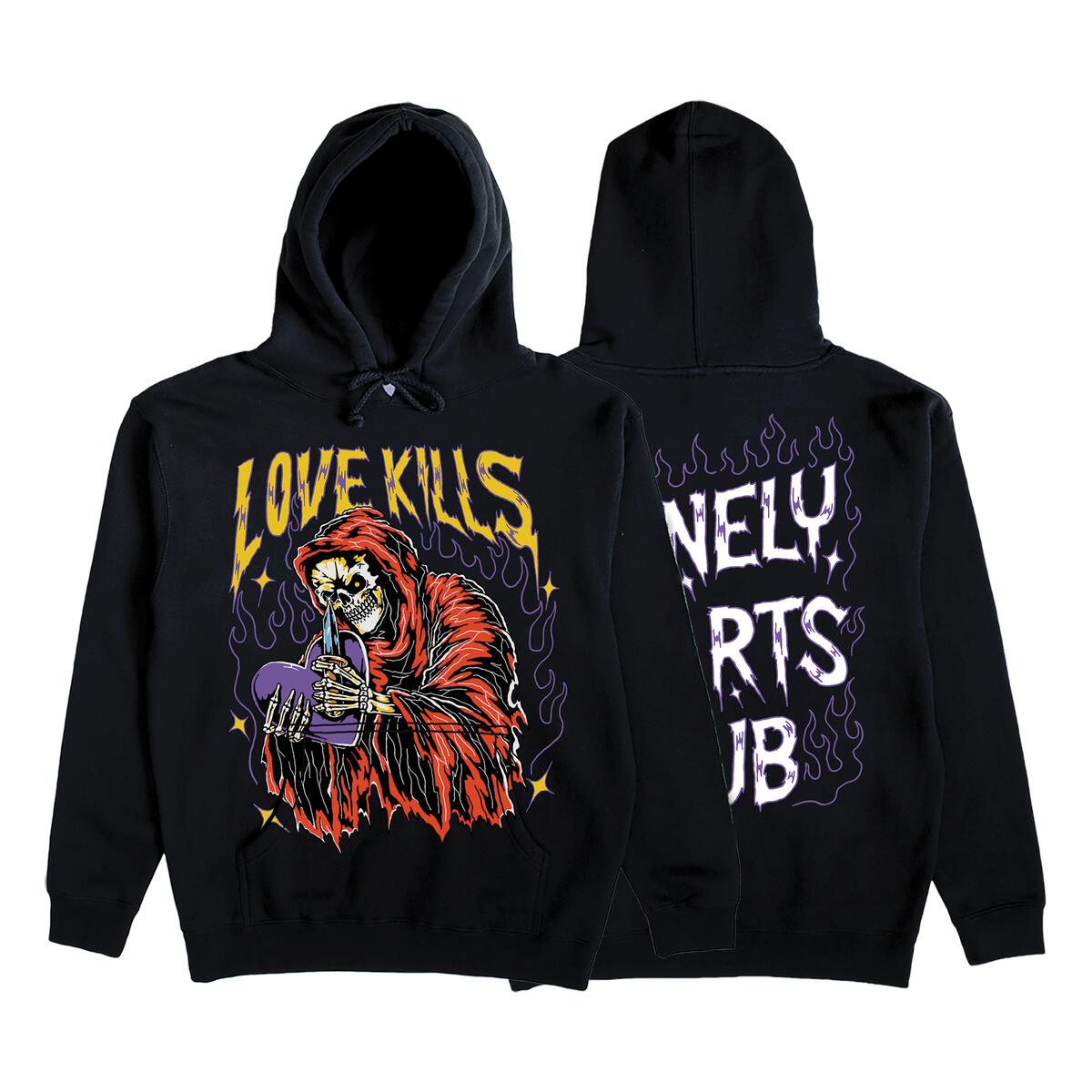 Lonely Hearts Love Kills Hoodie