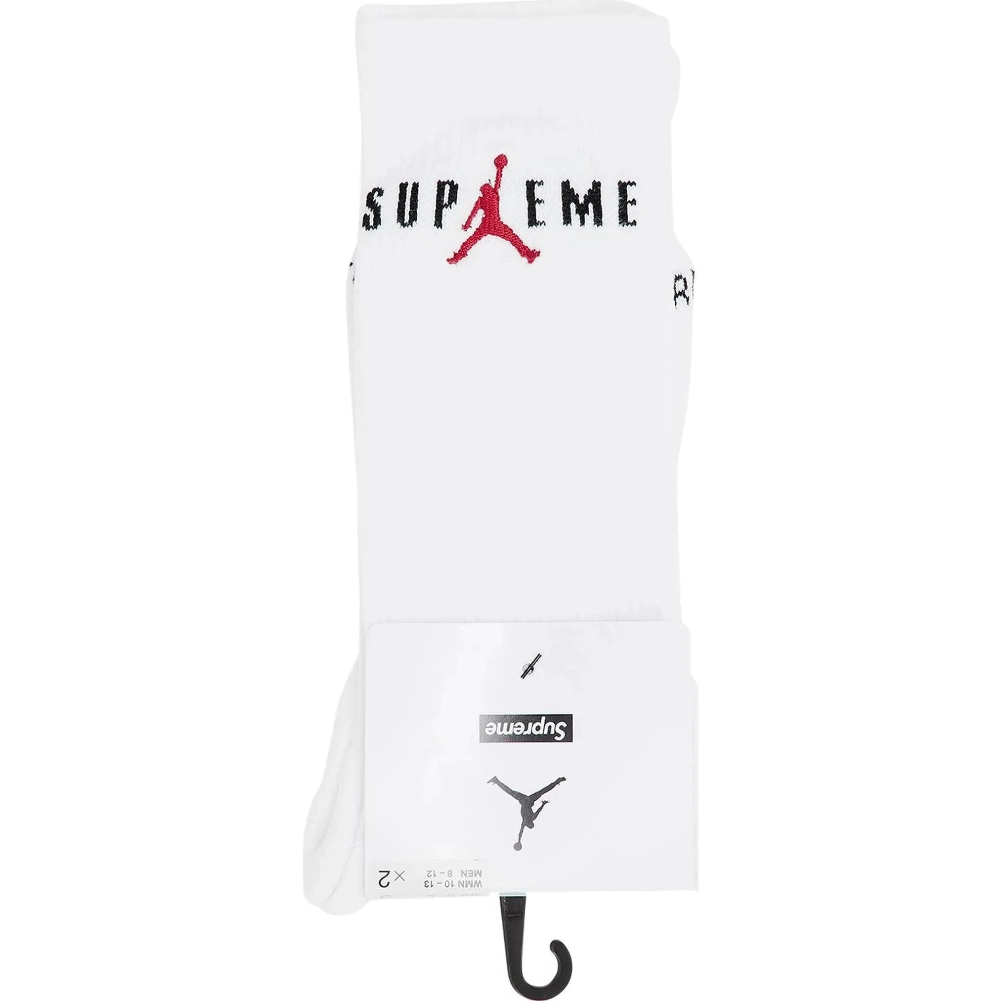 Supreme Jordan Crew Socks White – All Day Sneakers Supreme Jordan Crew Socks White – All Day Sneakers