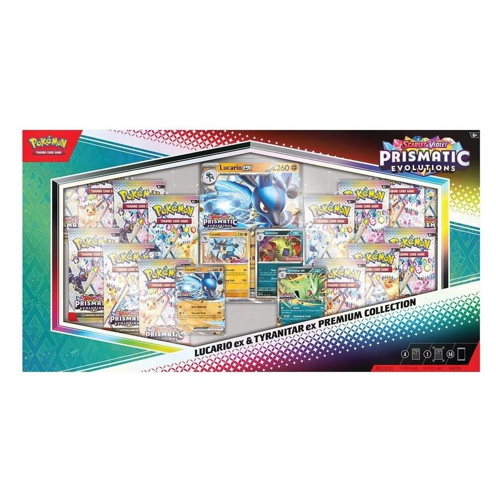 Prismatic Evolutions Lucario ex & Tyranitar ex Premium Collection (Sam's Club)
