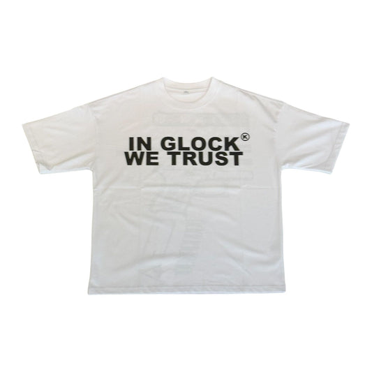 In Glock We Trust Tee (White/Black)