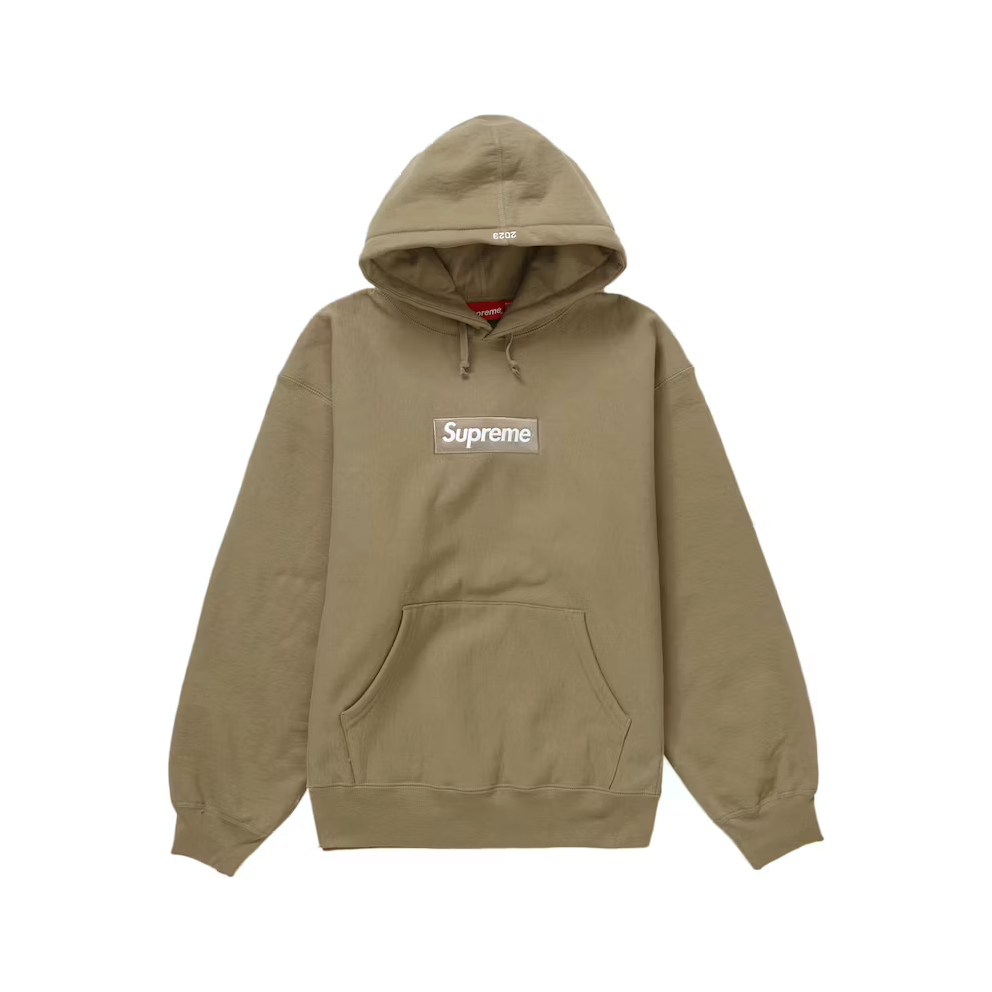 Supreme Box Logo Hooded Sweatshirt (FW23) Dark Sand