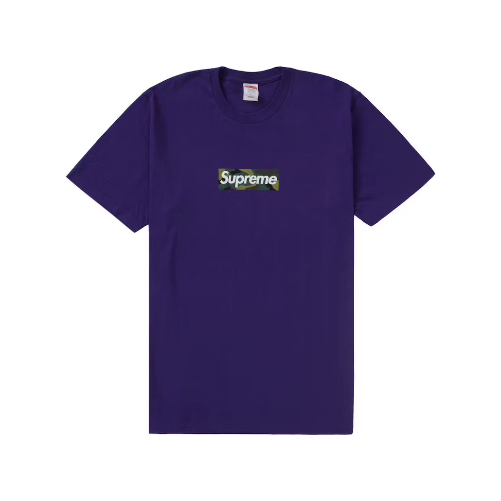 Supreme Box Logo Tee (FW23) Purple – All Day Sneakers Supreme Box Logo Tee (FW23) Purple – All Day Sneakers