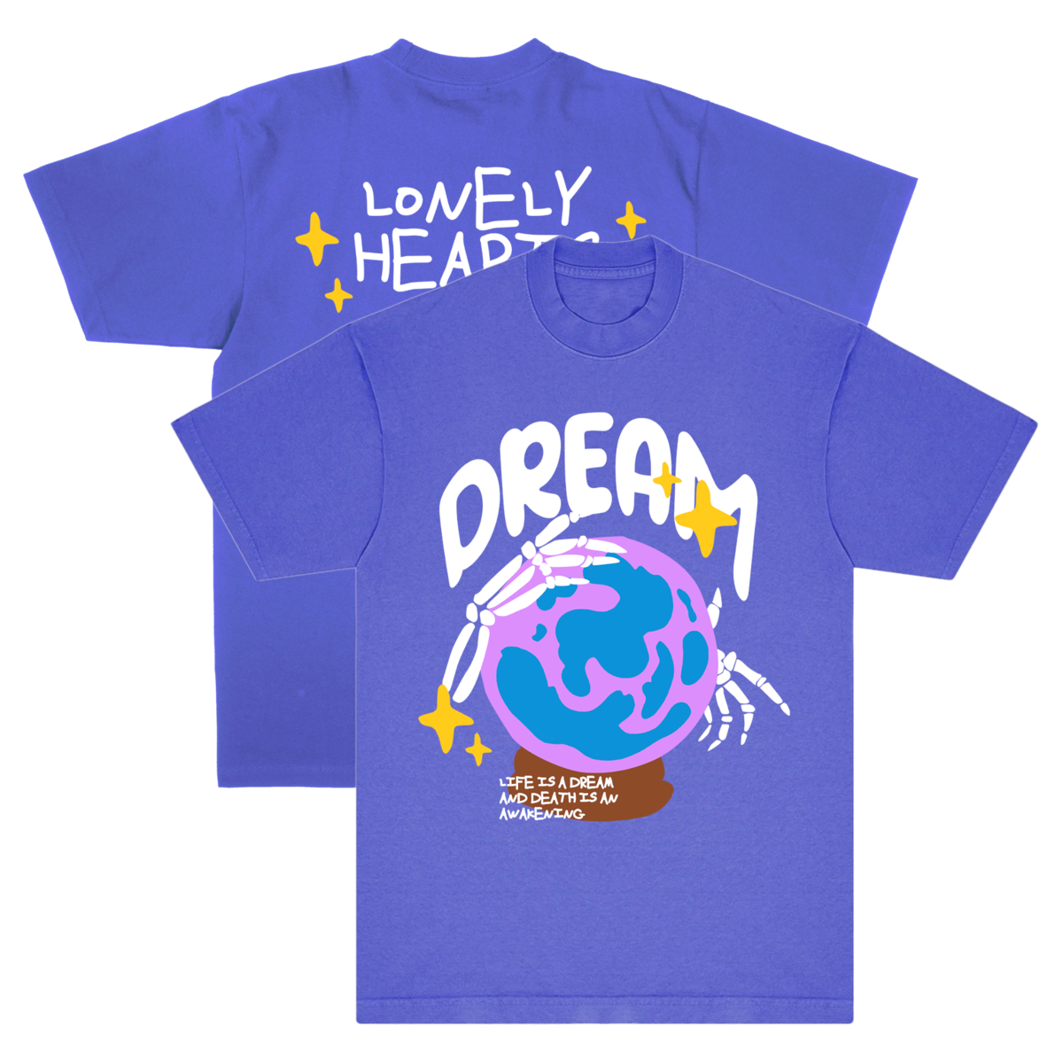 Lonely Hearts Tee - Life is a Dream - Purple
