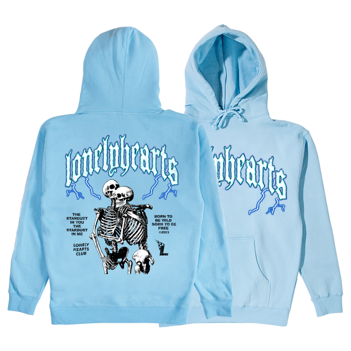 Lonely Hearts Stardust Hoodie - Blue