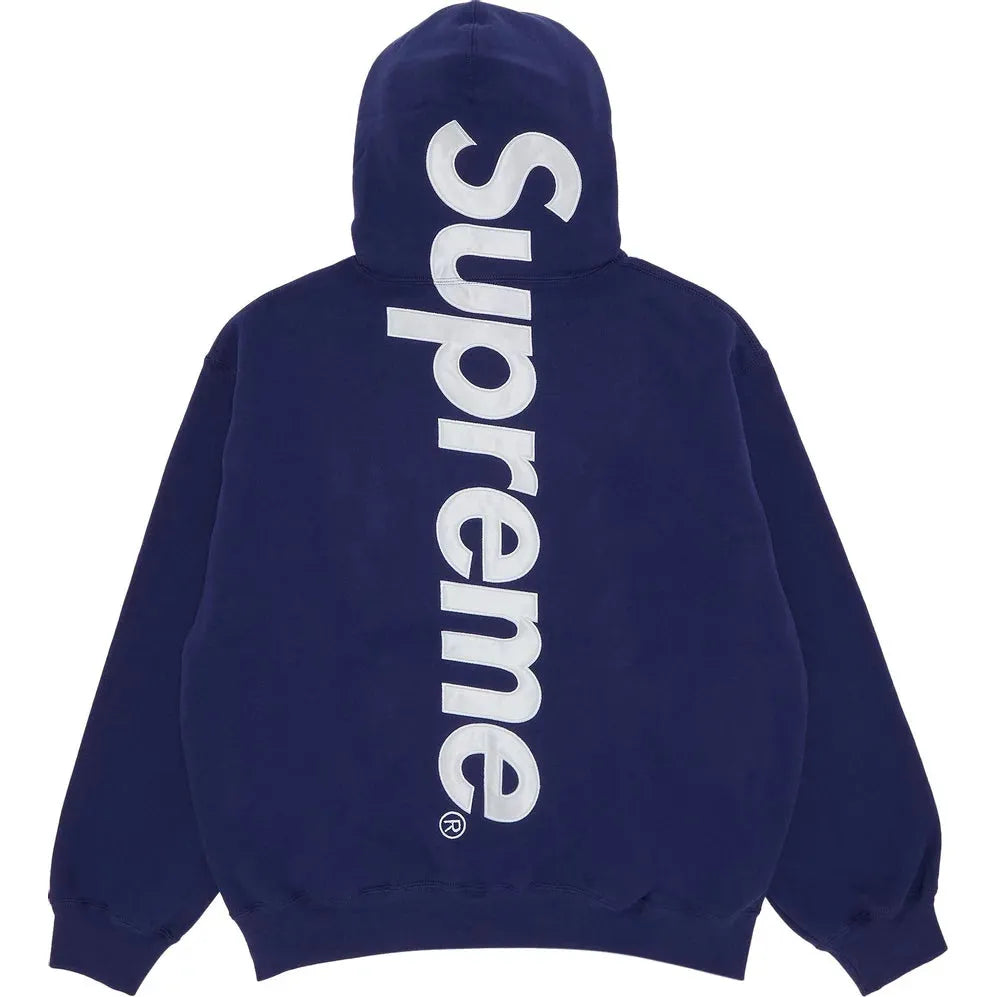Supreme Satin Appliqué Hooded Sweatshirt