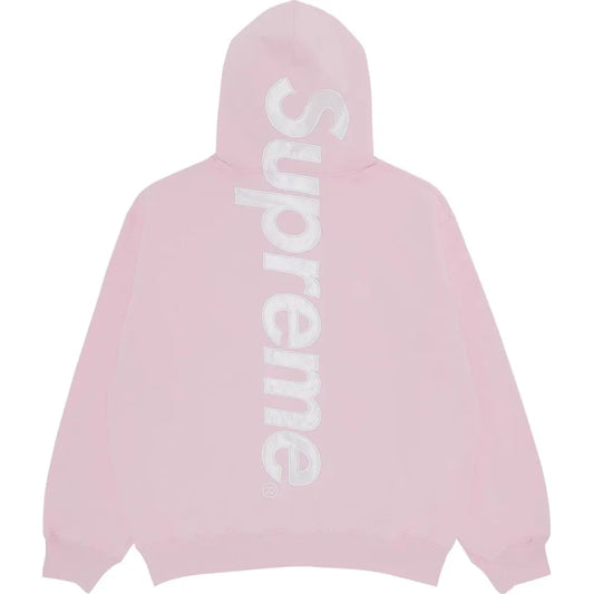 Supreme Satin Appliqué Hooded Sweatshirt