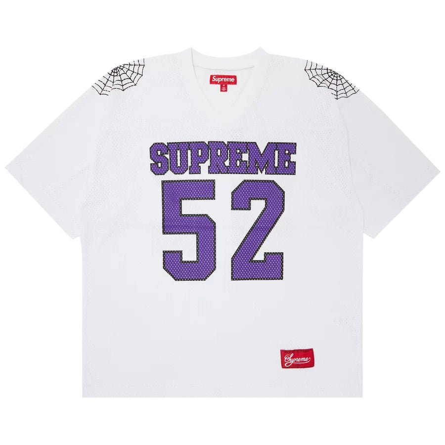 Supreme Spiderweb Football Jersey White – All Day Sneakers