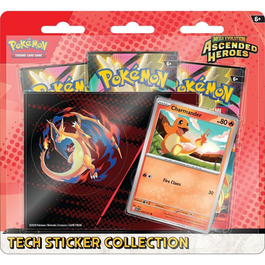 Pokémon Mega Evolution: Ascended Heroes Tech Sticker Collection - Charmander