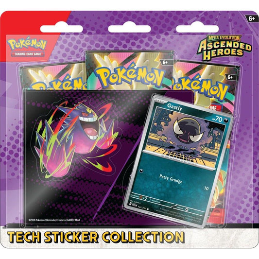 Pokémon Mega Evolution: Ascended Heroes Tech Sticker Collection - Gastly