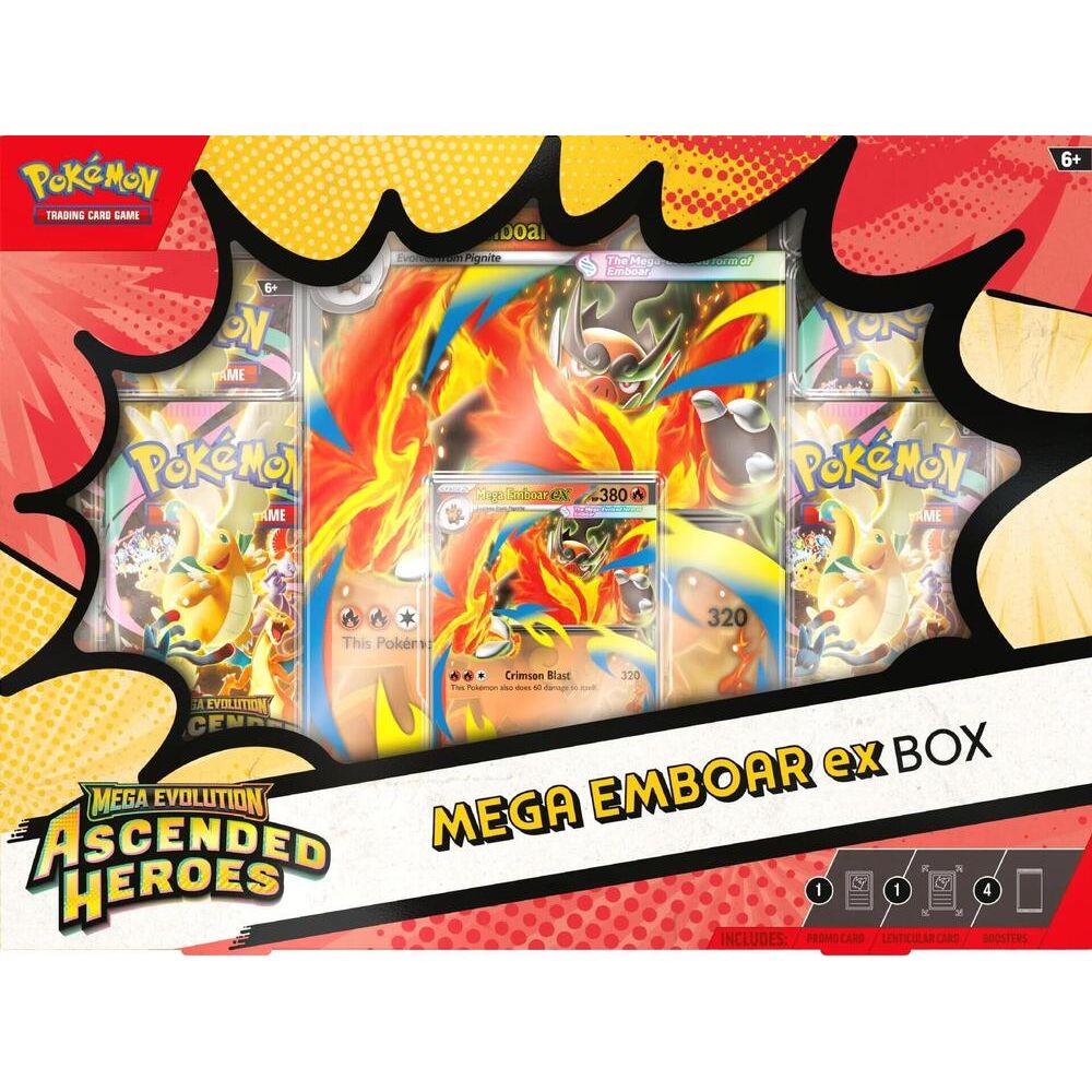 Pokémon Ascended Heroes Mega Emboar ex Box