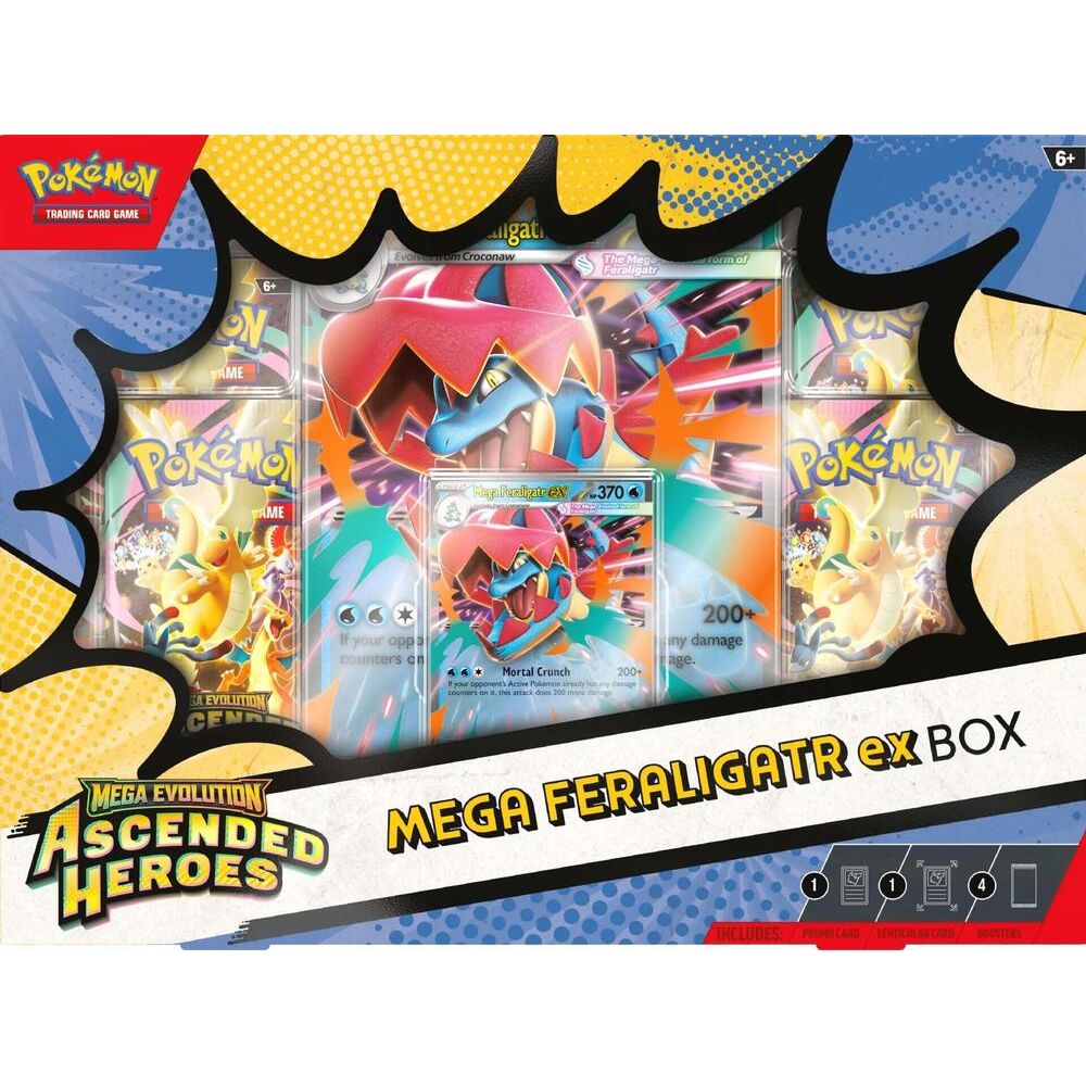 Pokémon Ascended Heroes Mega Feraligatr ex Box