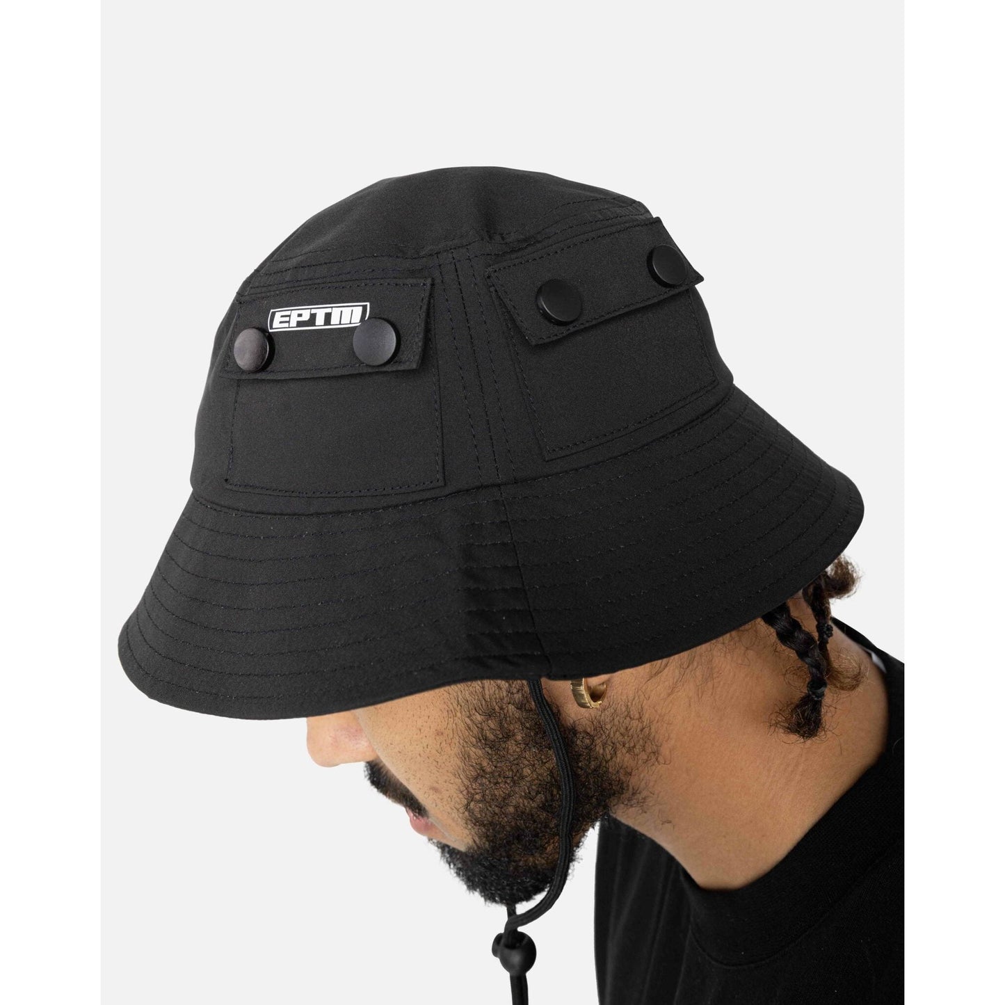 EPTM Snap Bucket Hat- Black