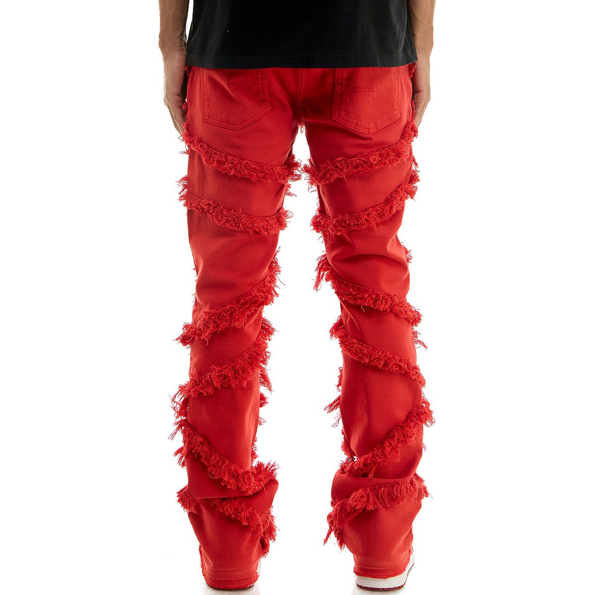 KDNK - Symmetrical Panel Pants - Red