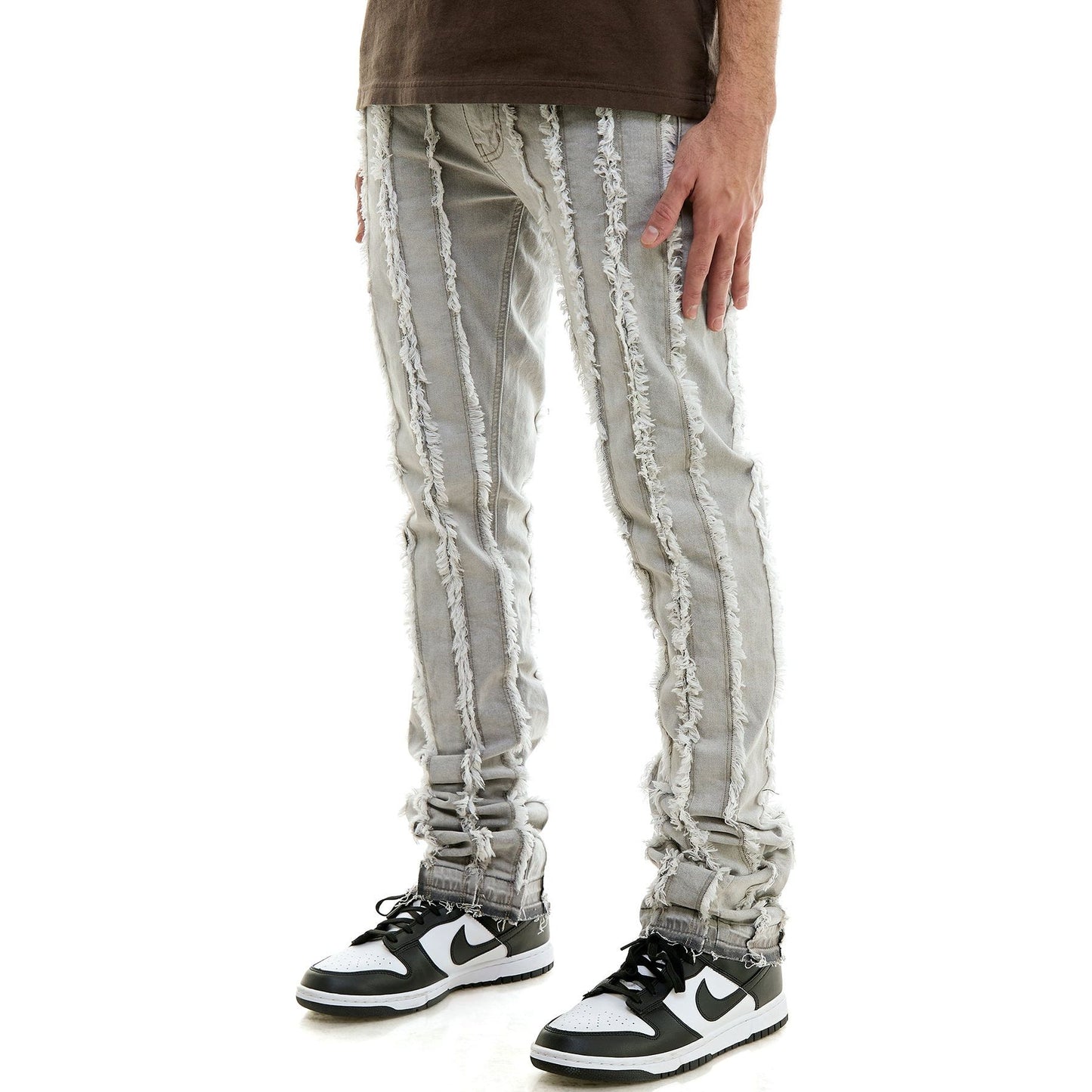 KDNK - Vintage Panel Jeans - Grey