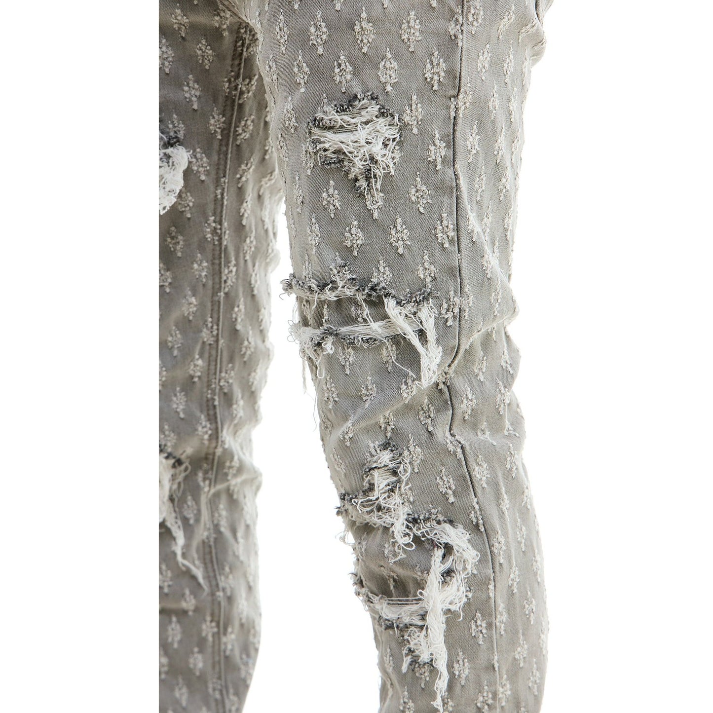 KDNK - Jacquard Skinny Jeans - Grey