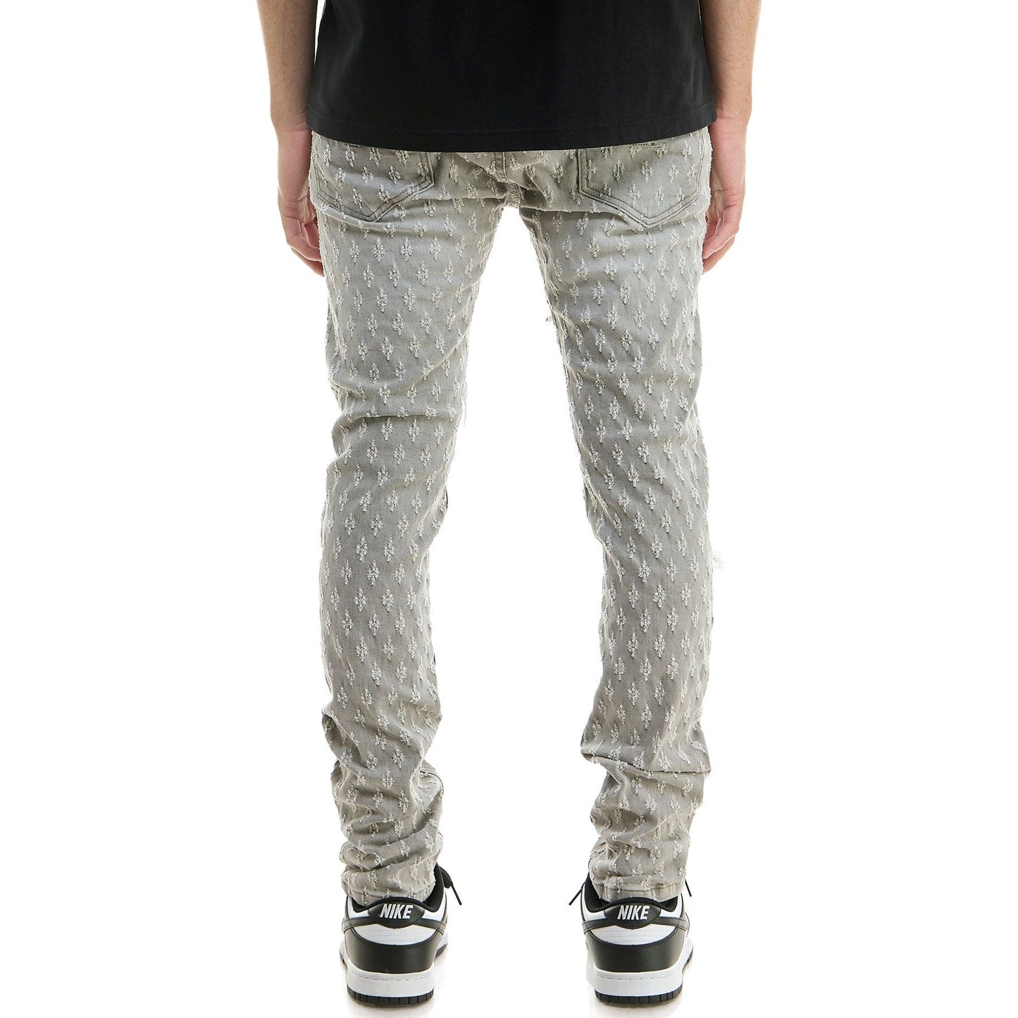 KDNK - Jacquard Skinny Jeans - Grey