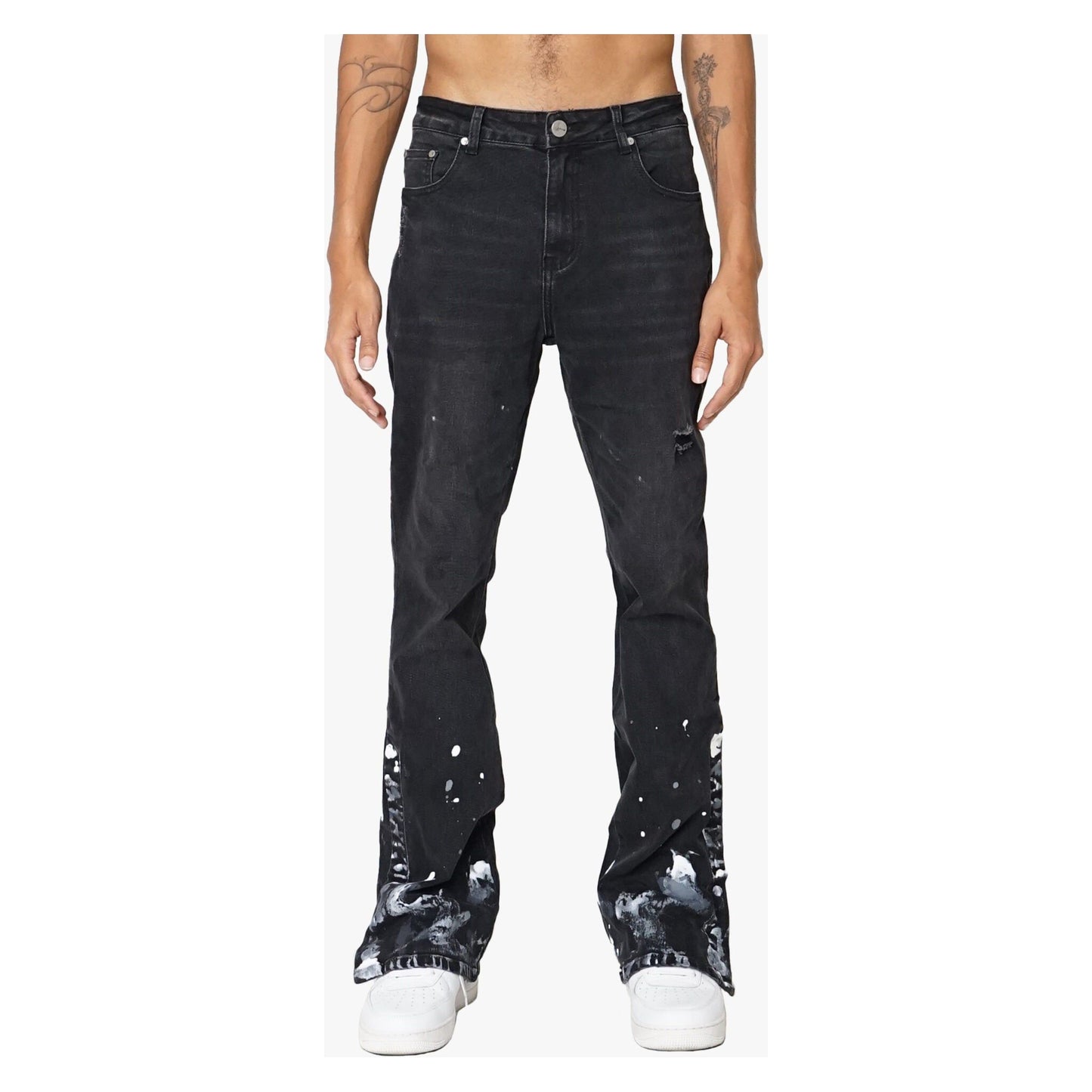 EPTM Snap Flared Denim Pants