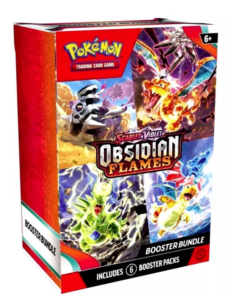 Pokemon TCG Obsidian Flames Booster Bundle SEALED 6 Packs