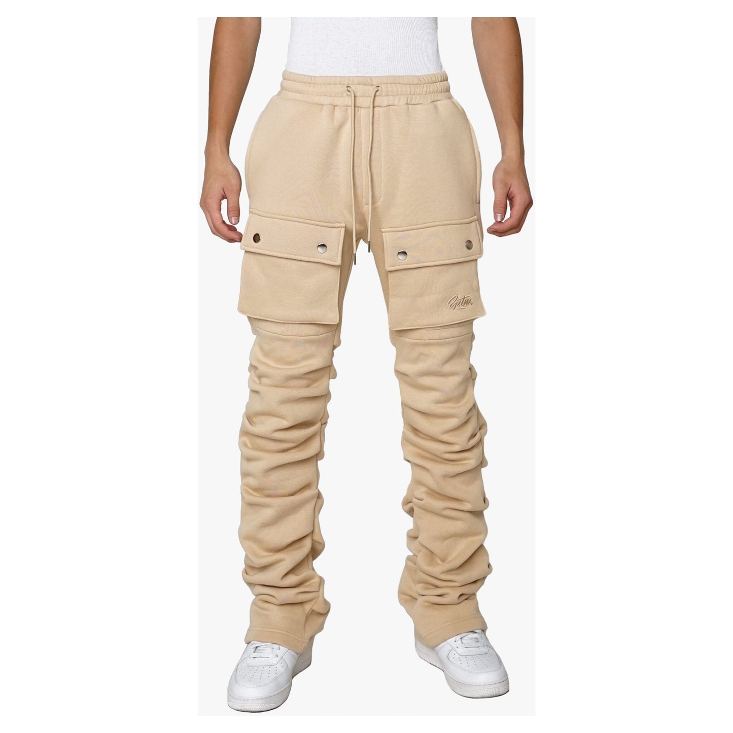 EPTM Stacked Cargo Sweatpants - Khaki