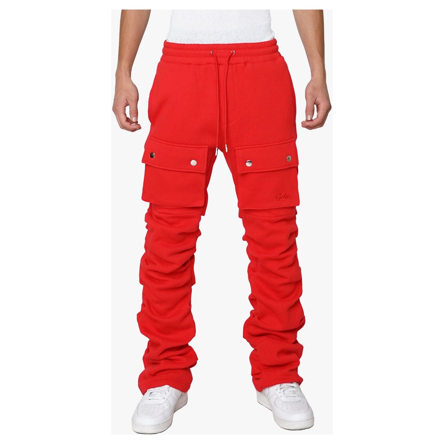 EPTM Stacked Cargo Sweatpants - Red