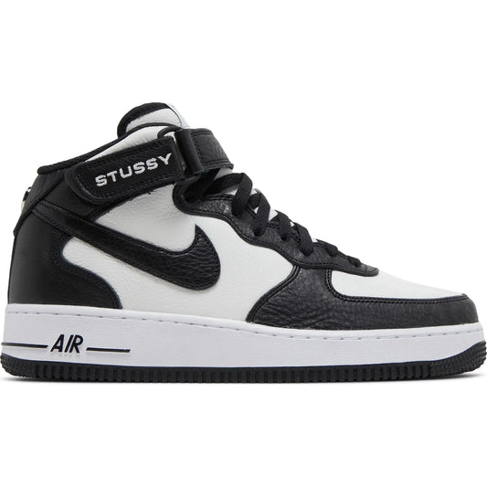 Nike Air Force 1 Mid Stussy Light Bone Black