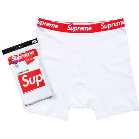 Supreme/Hanes Boxer Brief  - White